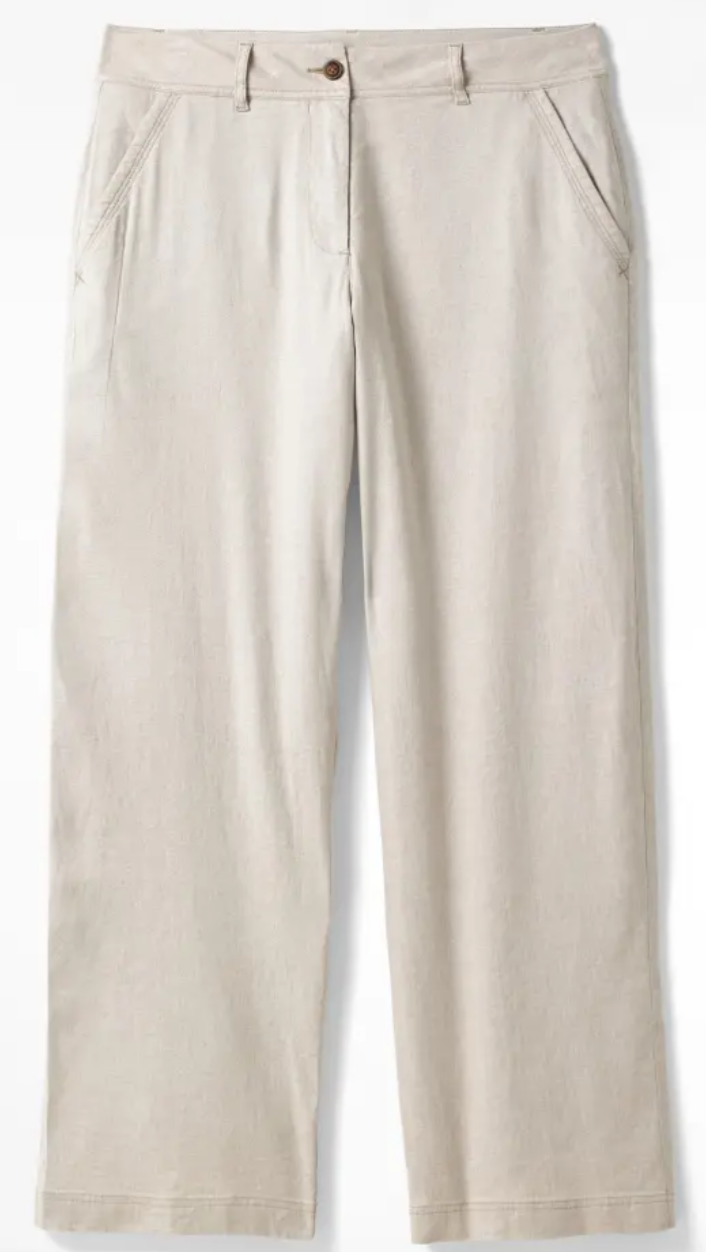Winona Wide Leg Trousers - Natural