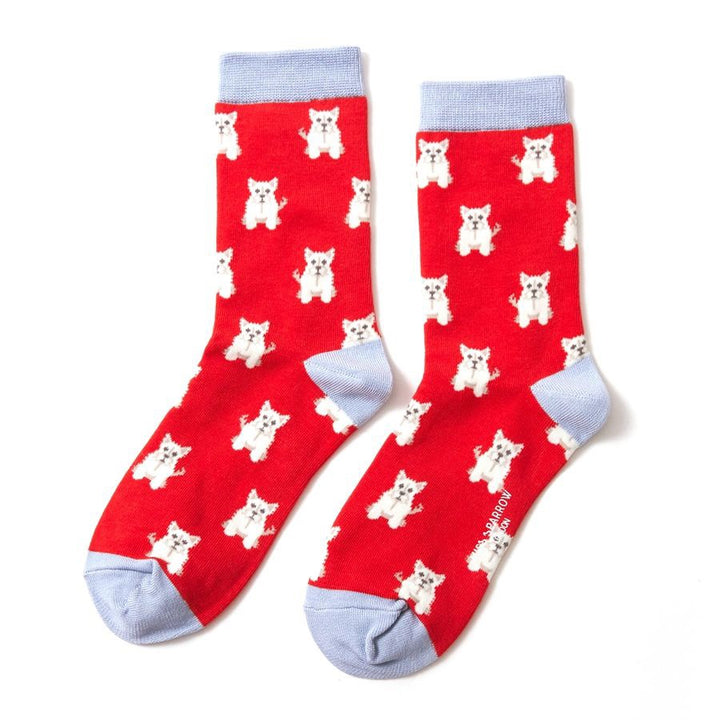 Mini Westies Socks - Size 4-7