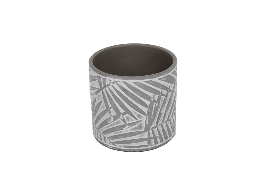 Concrete Palm Design Planter
