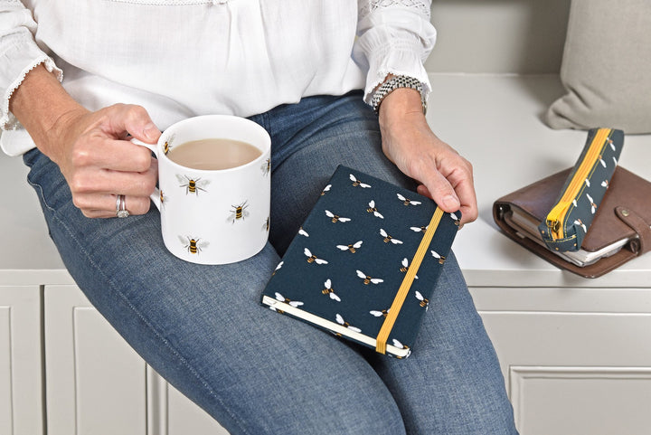 B6 Fabric Notebook - Bees