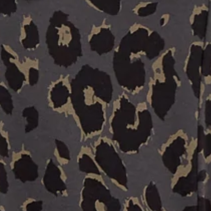 Leopard Print Jersey Dungarees