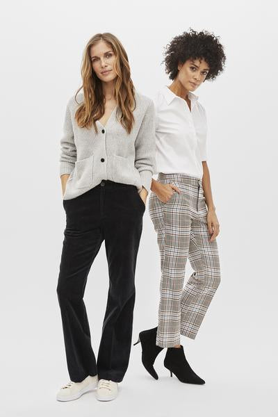 Misha Trousers in Dark Navy Long