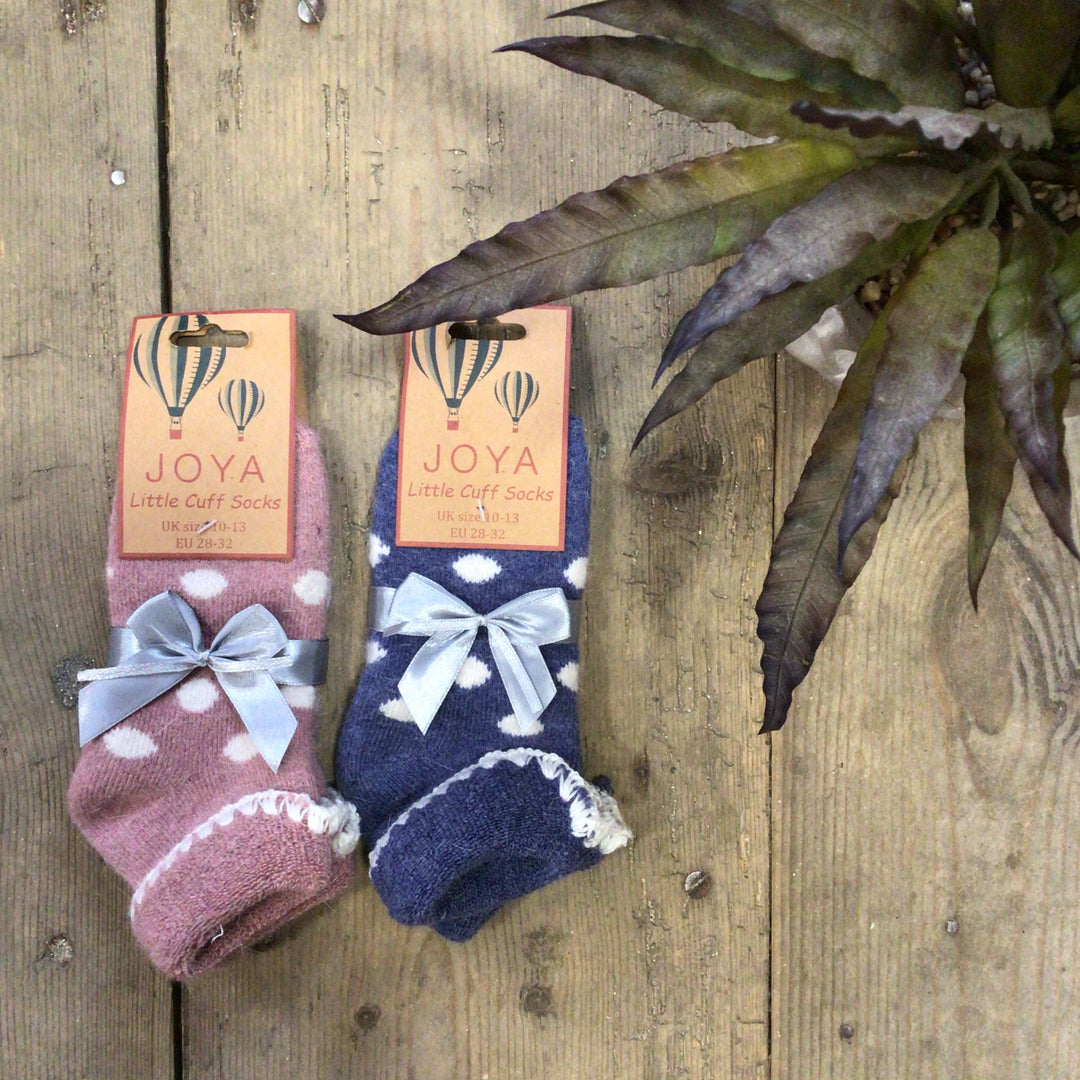 Children's Cuff Socks with Dots