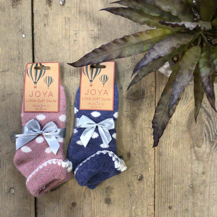 Children's Cuff Socks with Dots