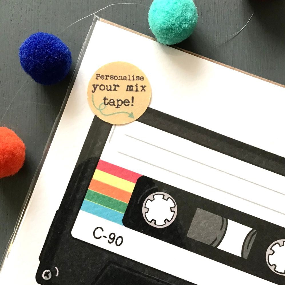 Mix Tape Greetings Card
