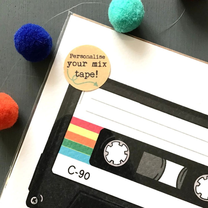 Mix Tape Greetings Card