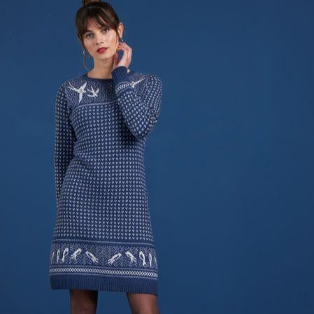 Songbird Knitted Blue Dress - Songbird