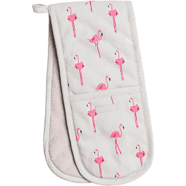Oven Gloves - Flamingo