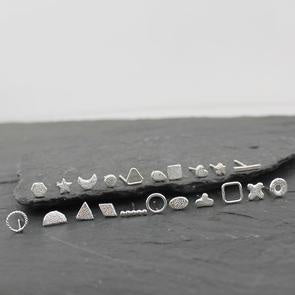 Silver Mini Studs by Lucy Kemp Jewellery