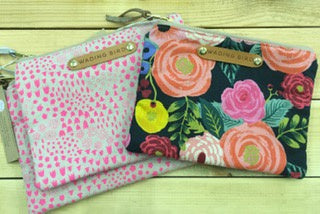 Wading Bird Floral Clutch Purse