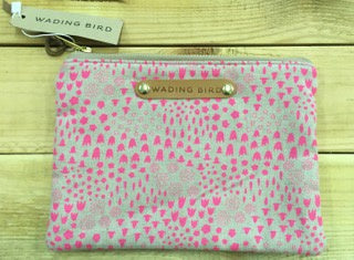 Wading Bird Floral Clutch Purse
