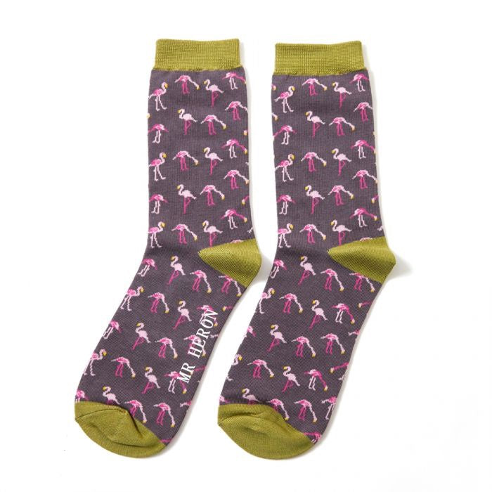 Wild Flamingos Socks - Mr Heron 7-11