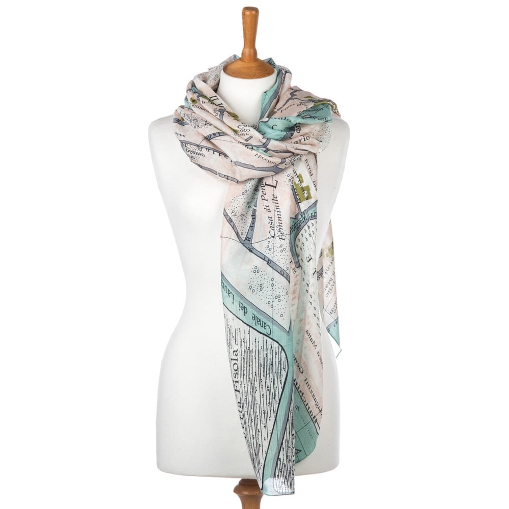 Map Scarf - Venice