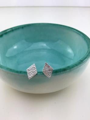 Silver Lace Stud Earrings