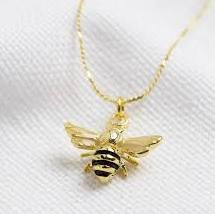 Enamel Tiny Bee Pendant