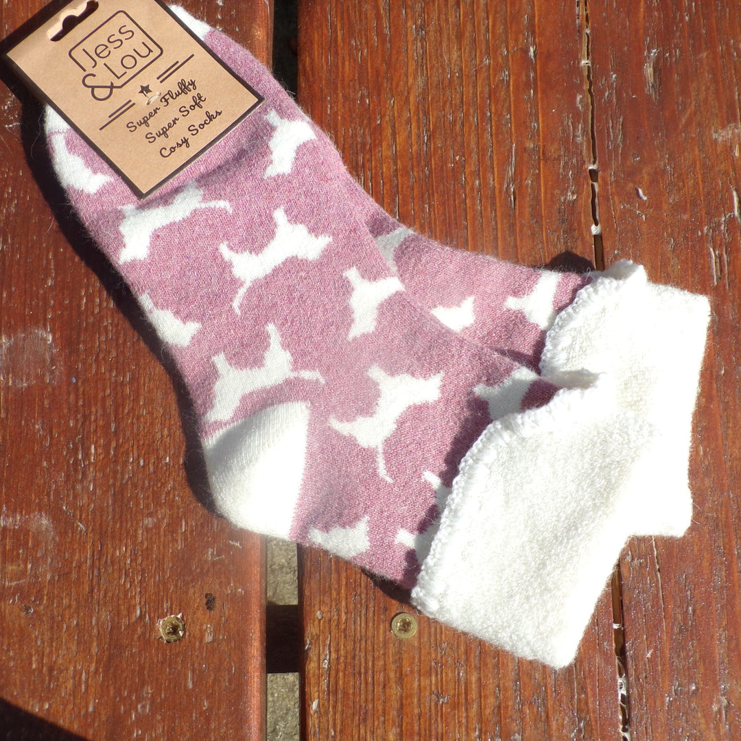 Delightful Dogs Cuff Socks