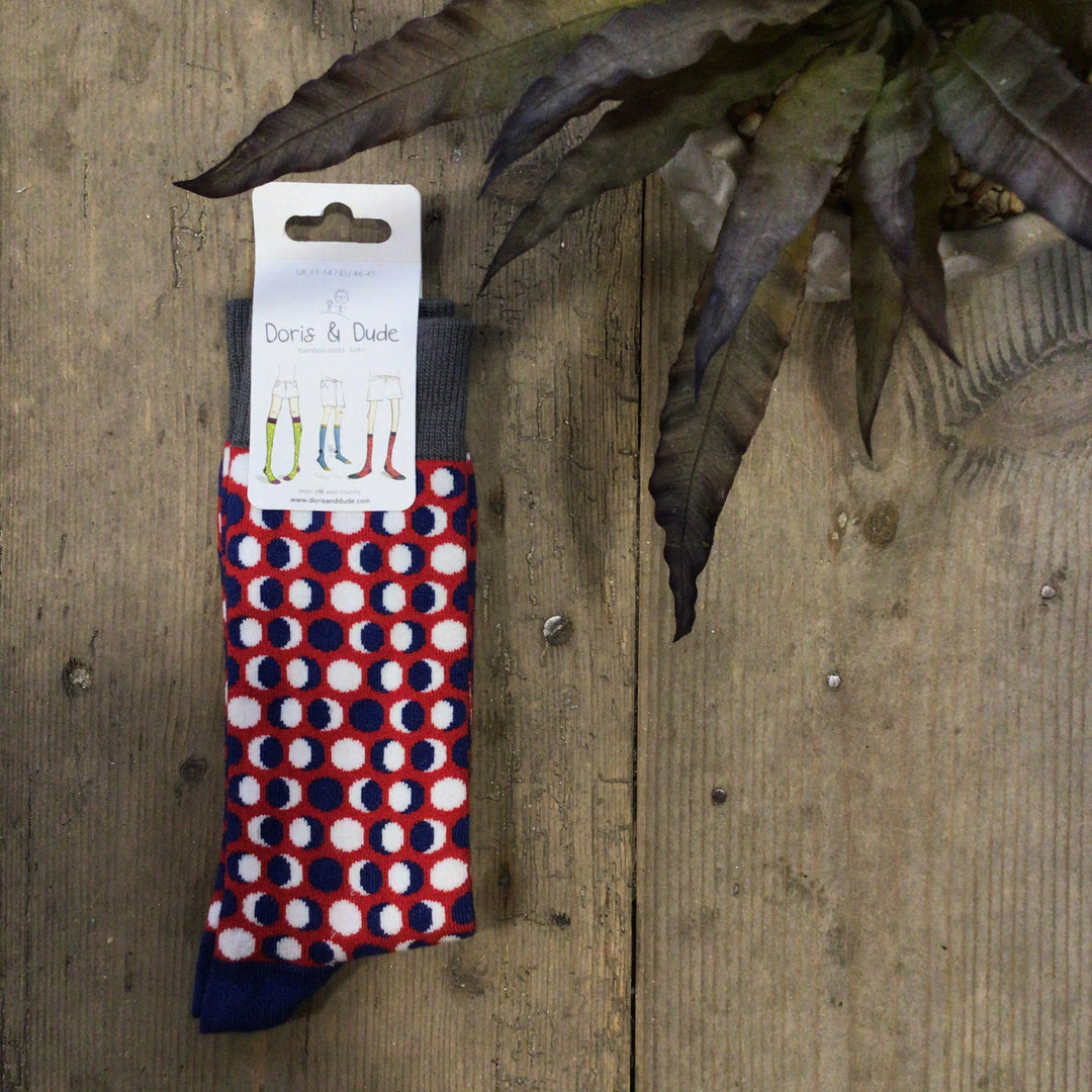 Bamboo - Mens - Spotted Socks