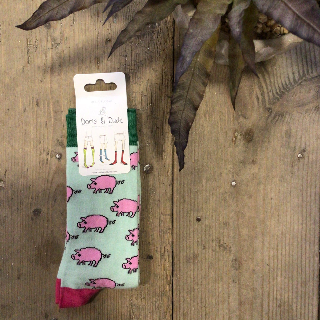 Bamboo Pig Socks