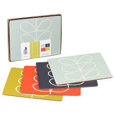Placemats Set 4 Linear Stem