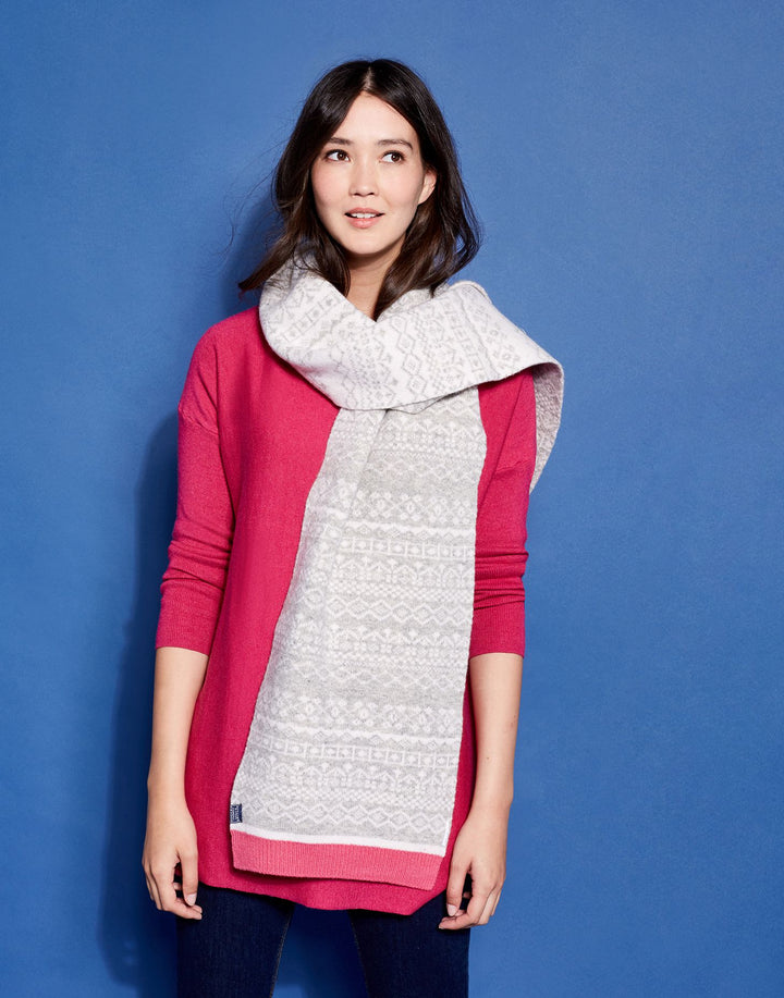 Elsa Wool fairisle Knitted Scarf