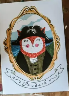 Pawdark Greetings Card