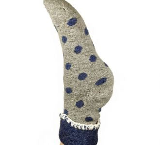 Large Polka Dot Wool Socks