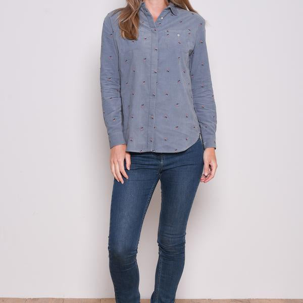 Embroidered Cord Shirt