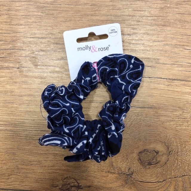 Cotton Paisley Scrunchie