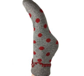 Large Polka Dot Wool Socks