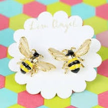 Enamel Bee Earrings