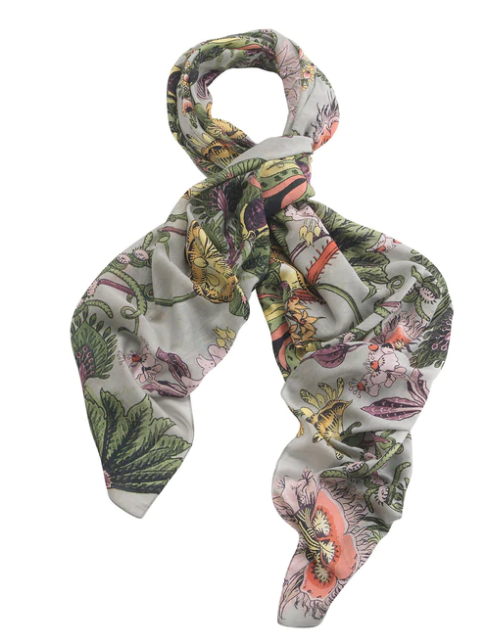 Eccentric Blooms Scarf - Putty