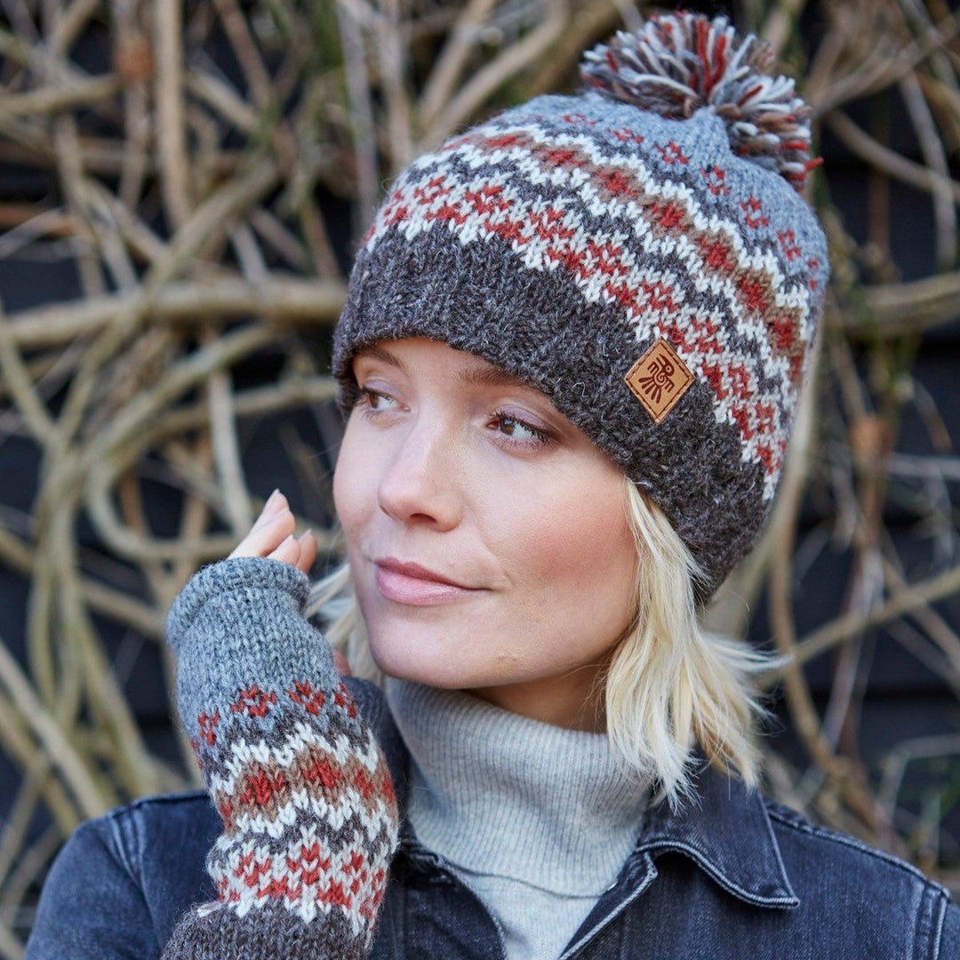 Elgin Bobble Beanie - Grey