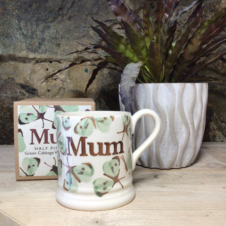 Green Cabbage White Butterfly Mum 1/2 Pint Mug Boxed