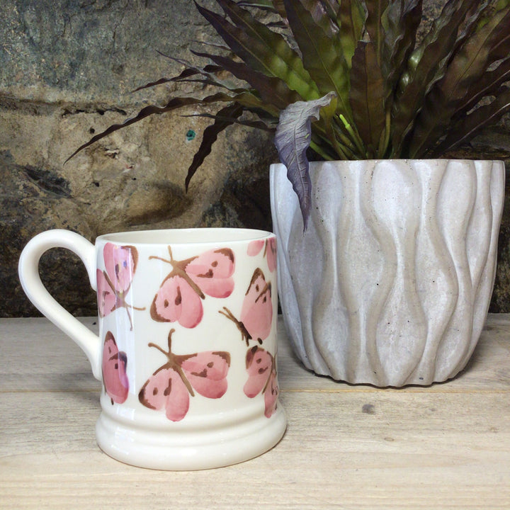 Pink Cabbage White Butterfly 1/2 Pint Mug