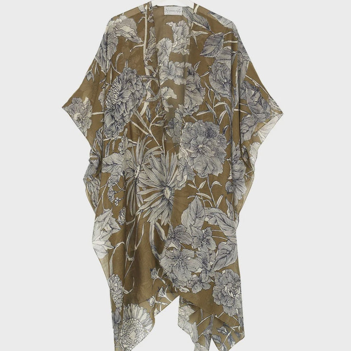 Etched Floral Throwover