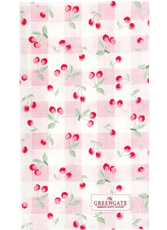 Cherry Pale Pink Tea Towel