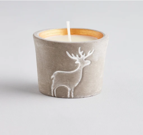 Winter Woodland Candle Pot