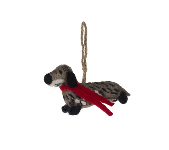 Dachshund Felt Decoration