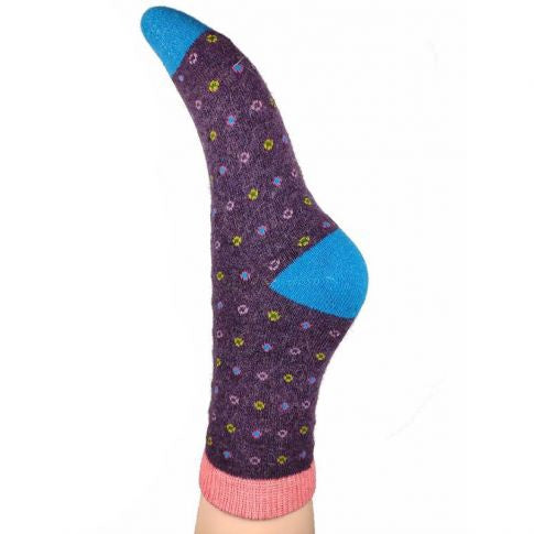 Dotty Wool Blend Socks