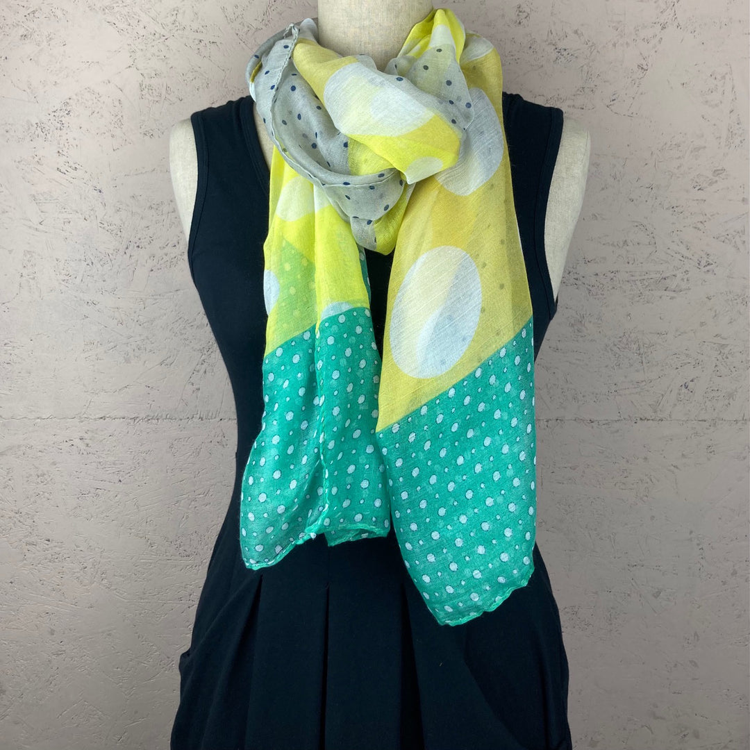 Multi Spot Graphic Scarf