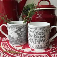 Bone China Screen Printed Mug