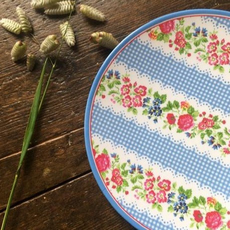 Melamine Ivy Print Plate