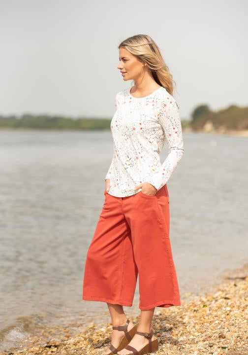 Red Stretch Culottes by Brakeburn