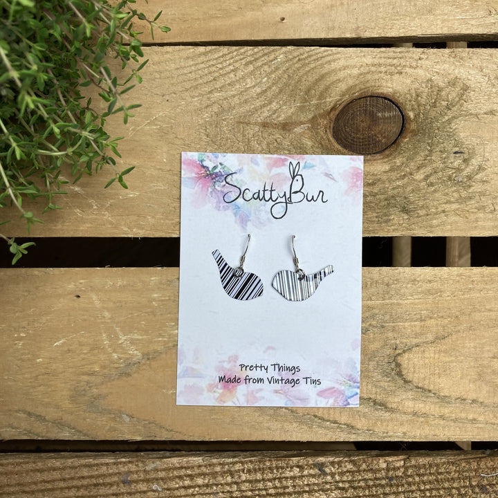 Cornish Recycled Bird Earrings