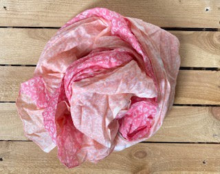 Ditsy Print Scarf - Pink and Peach