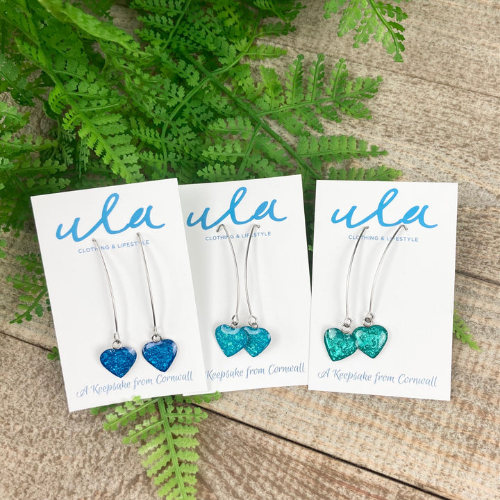 Cornish Keepsake Heart Long Earring