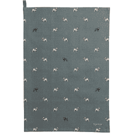 Pug Tea Towel