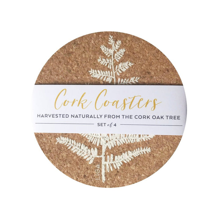 Cork Mat Sets by Liga - Coaster Sets S/4