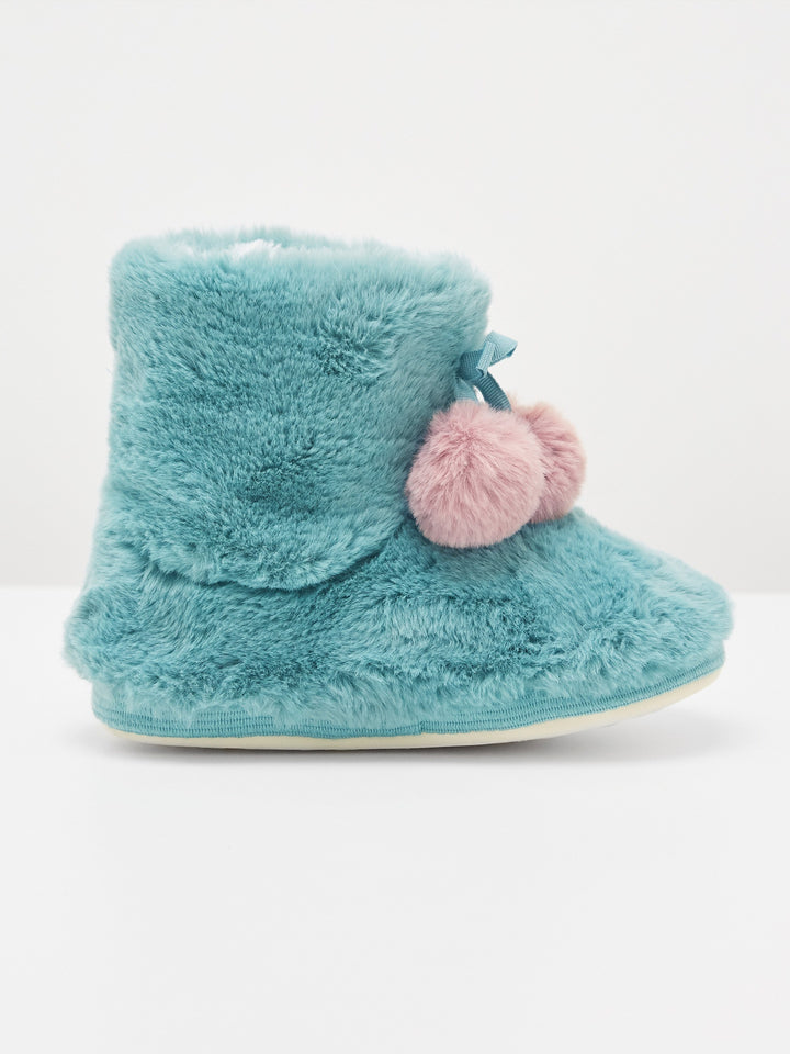 Faux Fur Slipper Bootie