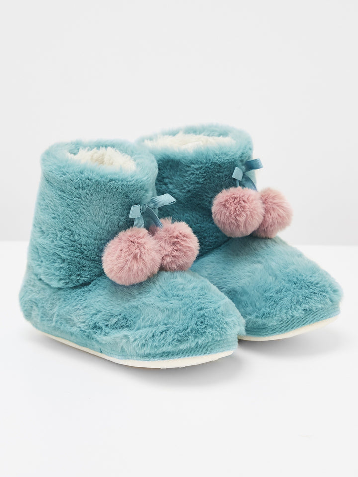 Faux Fur Slipper Bootie